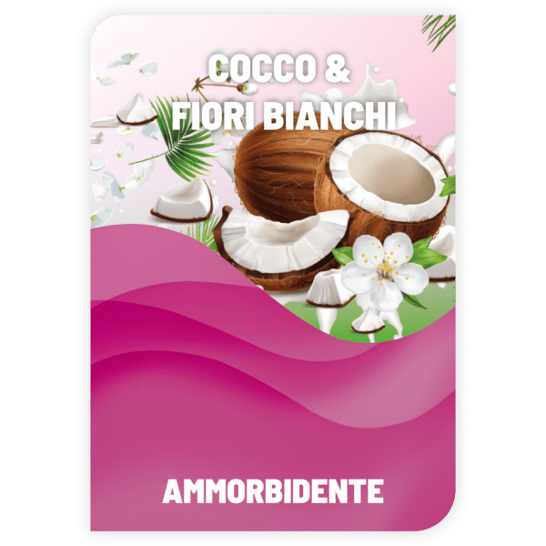 ammorbidente cocco e fiori bianchi
