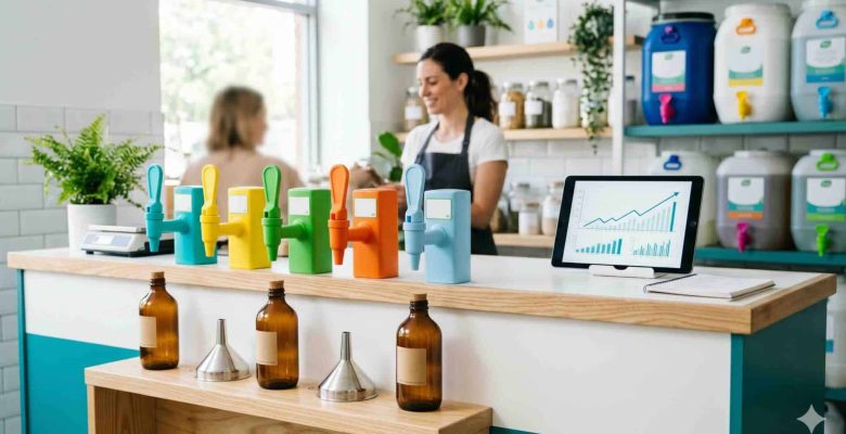 corner detersivi alla spina allestito Meglio Sfuso